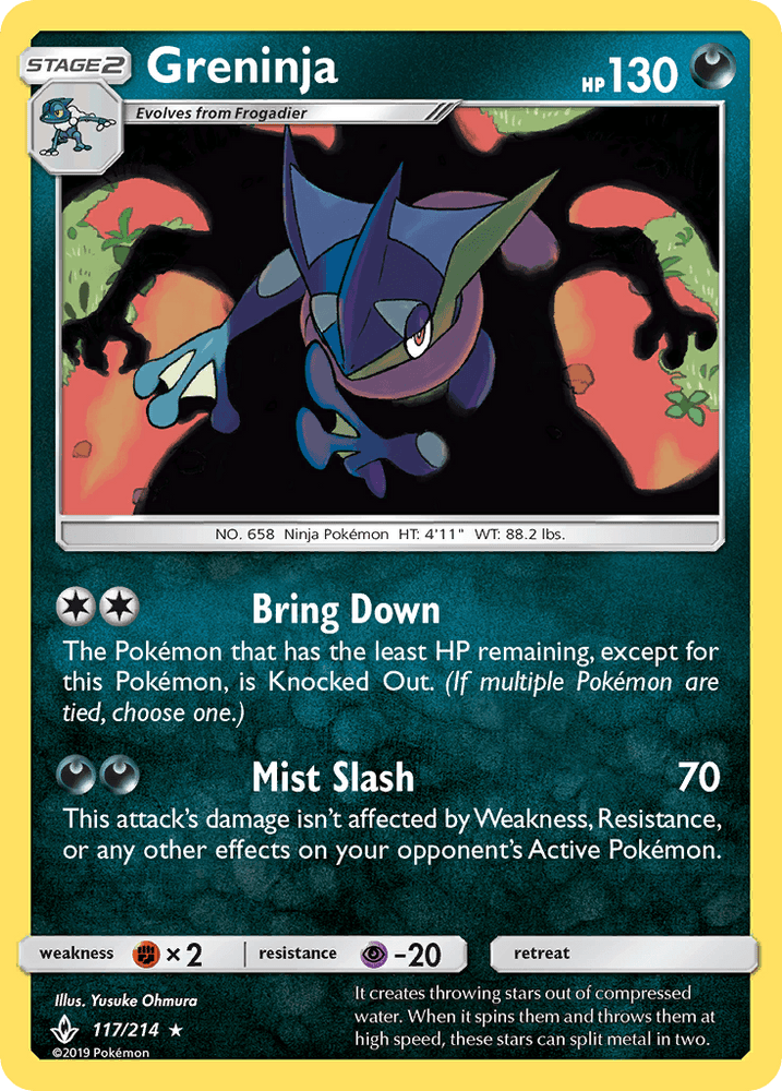 Greninja (117/214) [Sun & Moon: Unbroken Bonds] (Online Only)