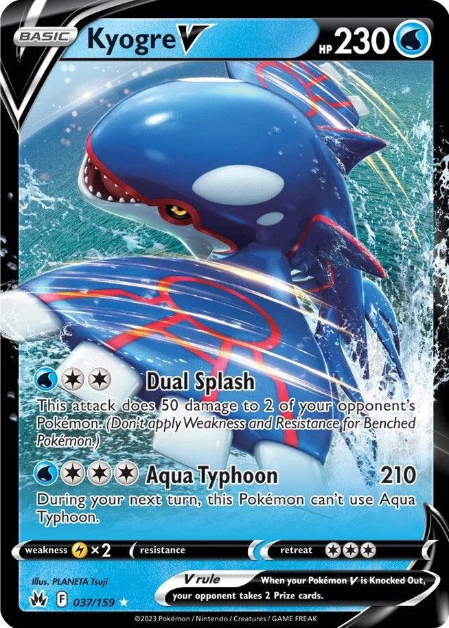 Kyogre V (037/159) [Sword & Shield: Crown Zenith] (Online Only)