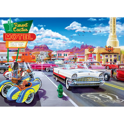 Cruisin' Route 66 - Drive Through on Route 66 1000 Piece Jigsaw Puzzle (ONLINE ORDER ONLY)