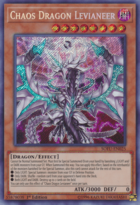 Chaos Dragon Levianeer [SOFU-EN025] Secret Rare (ONLINE ORDER ONLY)
