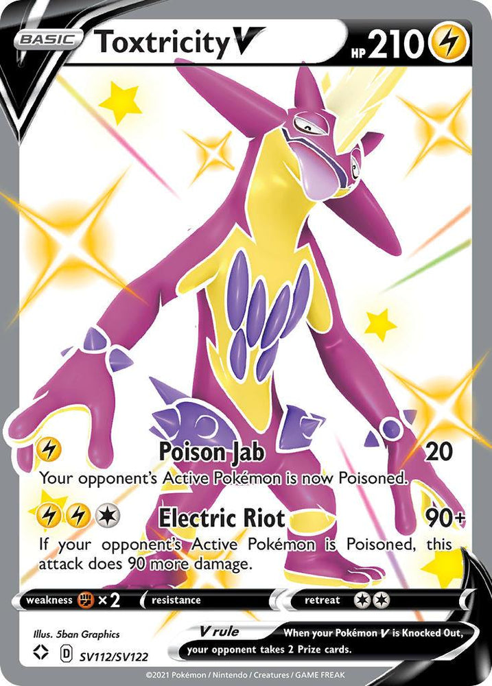Toxtricity V (SV112/SV122) [Sword & Shield: Shining Fates] (Online Only)