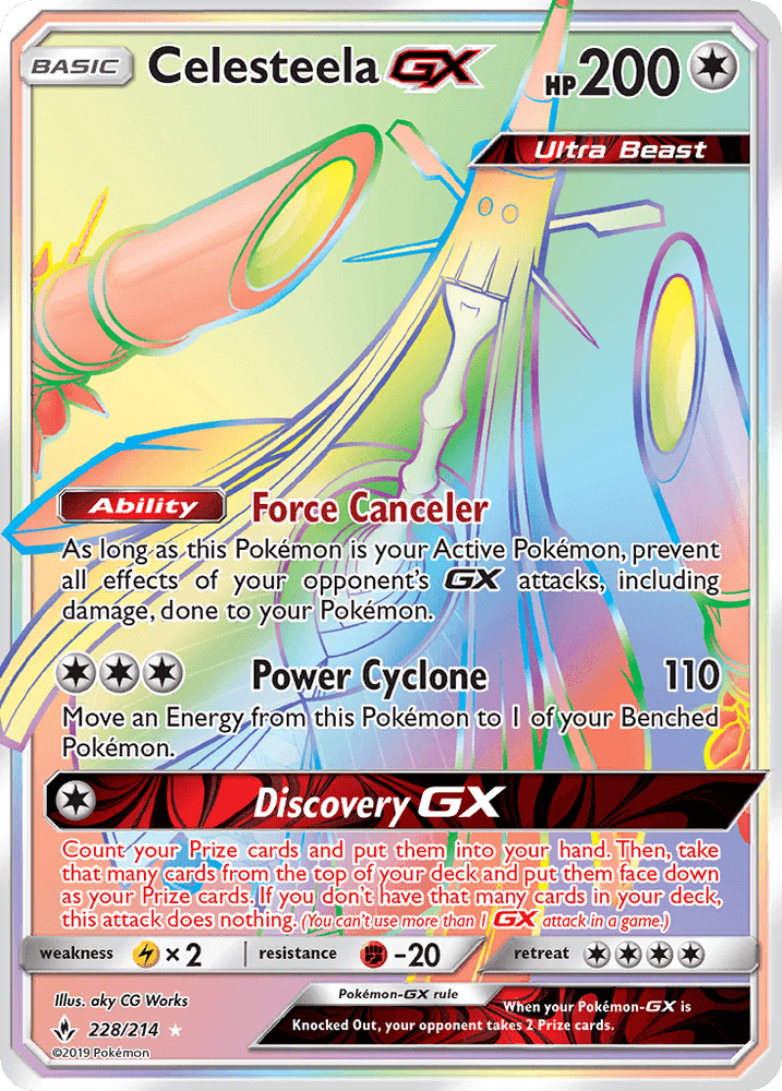 Celesteela GX (228/214) [Sun & Moon: Unbroken Bonds] (Online Only)