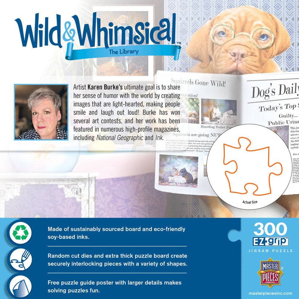 Wild & Whimsical - The Library 300 Piece EZ Grip Jigsaw Puzzle (ONLINE ORDER ONLY)