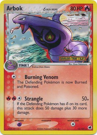 Arbok (13/101) (Delta Species) (Stamped) [EX: Dragon Frontiers] (Online Only)
