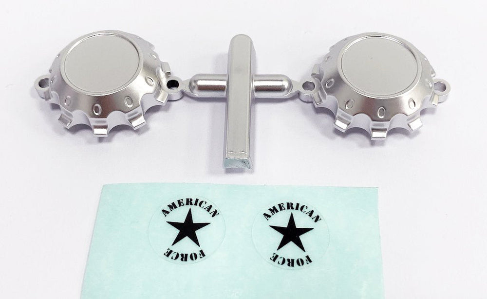 CEN Racing American Force H01 Contra Wheel Cap Silver with Decal (ONLINE ORDER ONLY)