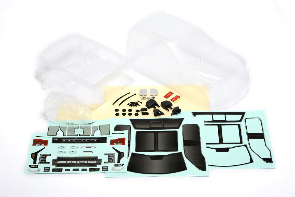 CEN Ford F-450 Complete Body Set w/Light Buckets (Clear) (447mm Wheelbase) (ONLINE ORDER ONLY)