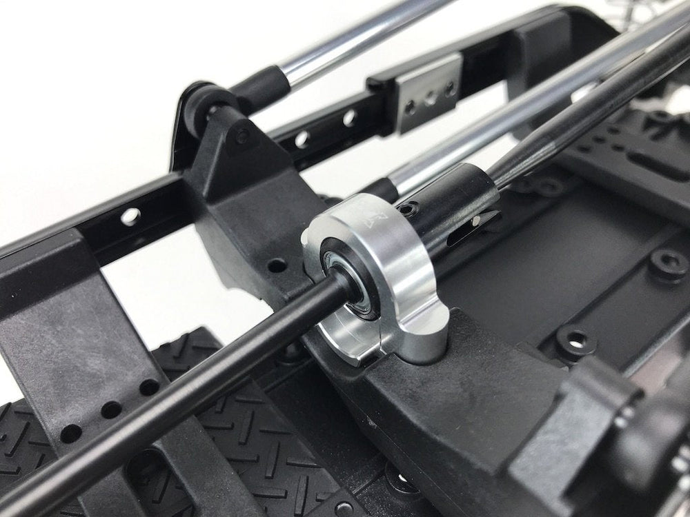 CEN Racing KAOS CNC Aluminum Steady Bearing Holder (Silver Anodized) fits DL-Series (ONLINE ORDER ONLY)