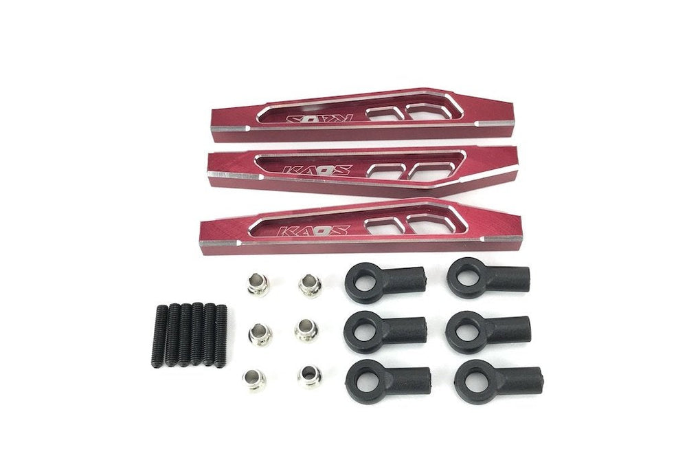 CEN Racing KAOS CNC Aluminum Front Upper & Lower Suspension Links (69mm Red) (3pcs) F450 (ONLINE ORDER ONLY)