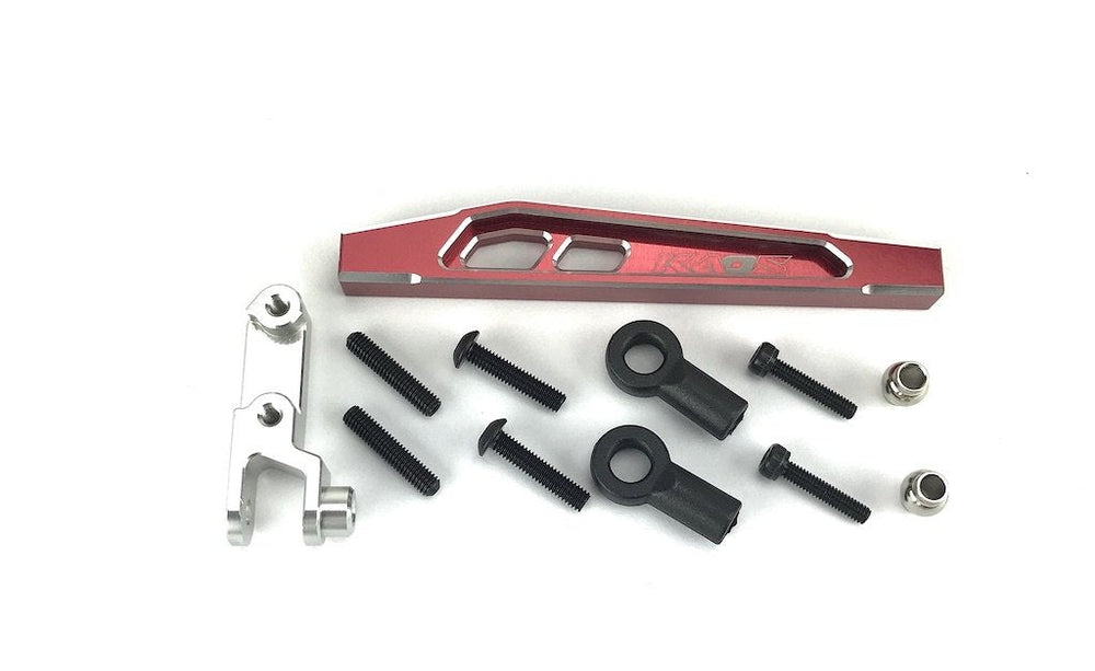 CEN Racing KAOS CNC Aluminum Front 4th Suspension Link Set (Upper Left 69mm Red/Silver) F450 (ONLINE ORDER ONLY)