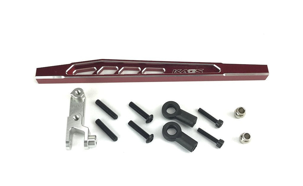 CEN Racing KAOS CNC Aluminum Rear 4th Suspension Link Set (Upper Right 117mm Red/Silver) F450 (ONLINE ORDER ONLY)