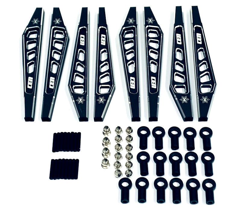CEN Racing KAOS Suspension Linkage Set for F250 chassis black anodized CNC aluminum 8pcs CEGCKD0380 (ONLINE ORDER ONLY)