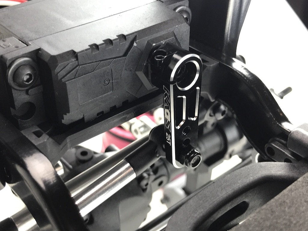 CEN Racing KAOS CNC Aluminum 25 Tooth Servo Horn Saver (Black Anodized) DL-Series (ONLINE ORDER ONLY)