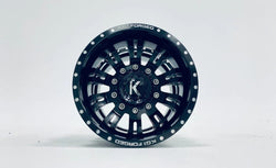 CEN KG1 KD004 DUEL Rear Dually Aluminum Wheel (Black) (2) (ONLINE ORDER ONLY)