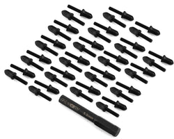 CEN Racing Bullet Wheel Lug (black chrome M2.5 studs with tool 40pcs) (ONLINE ORDER ONLY)