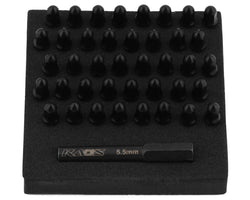 CEN Racing Bullet Wheel Lug (black chrome M2.5 studs with tool 40pcs) (ONLINE ORDER ONLY)