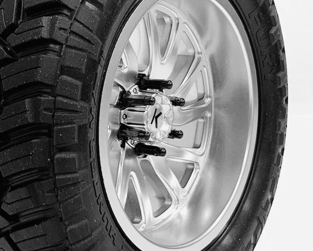 CEN Racing Bullet Wheel Lug (black chrome M2 studs with tool 24pcs) (ONLINE ORDER ONLY)