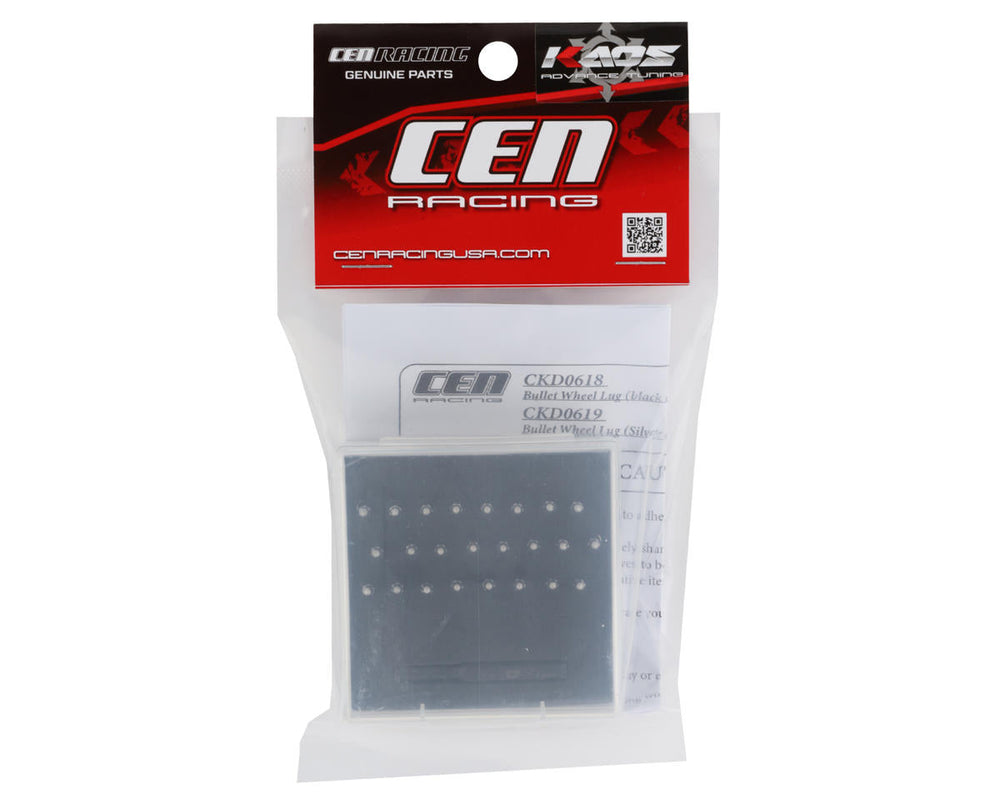 CEN Racing Bullet Wheel Lug(Silver chrome M2 studs with tool 24pcs) (ONLINE ORDER ONLY)