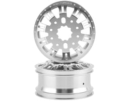 CEN Racing KG1 KD004 DUEL Front Dually Aluminum Wheel (Silver) (2) (ONLINE ORDER ONLY)