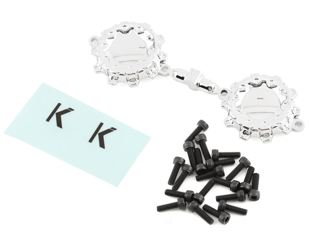 CEN Racing KG1 KD004 DUEL Rear Dually Aluminum Wheel (Silver) (2) (ONLINE ORDER ONLY)