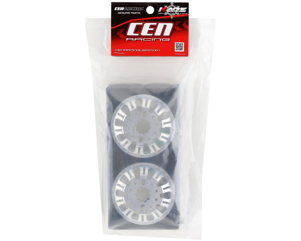 CEN Racing KG1 KD004 DUEL Rear Dually Aluminum Wheel (Silver) (2) (ONLINE ORDER ONLY)