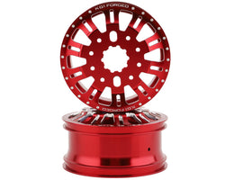 CEN KG1 KD004 DUEL Front Dually Aluminum Wheel (Red) (2) (ONLINE ORDER ONLY)