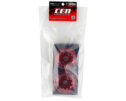 CEN KG1 KD004 DUEL Front Dually Aluminum Wheel (Red) (2) (ONLINE ORDER ONLY)
