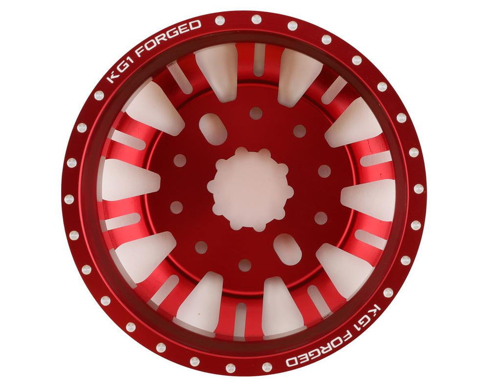 CEN KG1 KD004 DUEL Rear Dually Aluminum Wheel (Red) (2) (ONLINE ORDER ONLY)