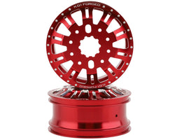 CEN KG1 KD004 DUEL Rear Dually Aluminum Wheel (Red) (2) (ONLINE ORDER ONLY)