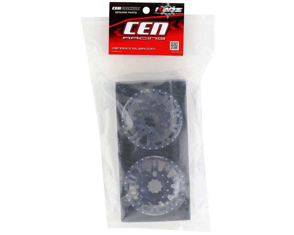 CEN KG1 KD004 DUEL Rear Dually Aluminum Wheel (Gun Metal) (2) (ONLINE ORDER ONLY)