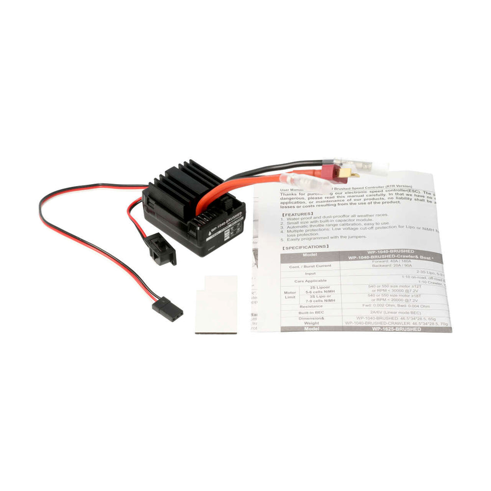 CEN Racing Electronic Speed Control (WP-1040) ESC 40Amp HobbyWing Design for Q & MT Series (ONLINE ORDER ONLY)