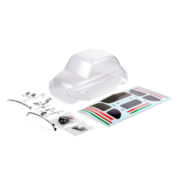 CEN Racing Fiat Abarth 595 Clear Body Set with Decal (175mm Wheelbase) for the Q & MT Series (ONLINE ORDER ONLY)