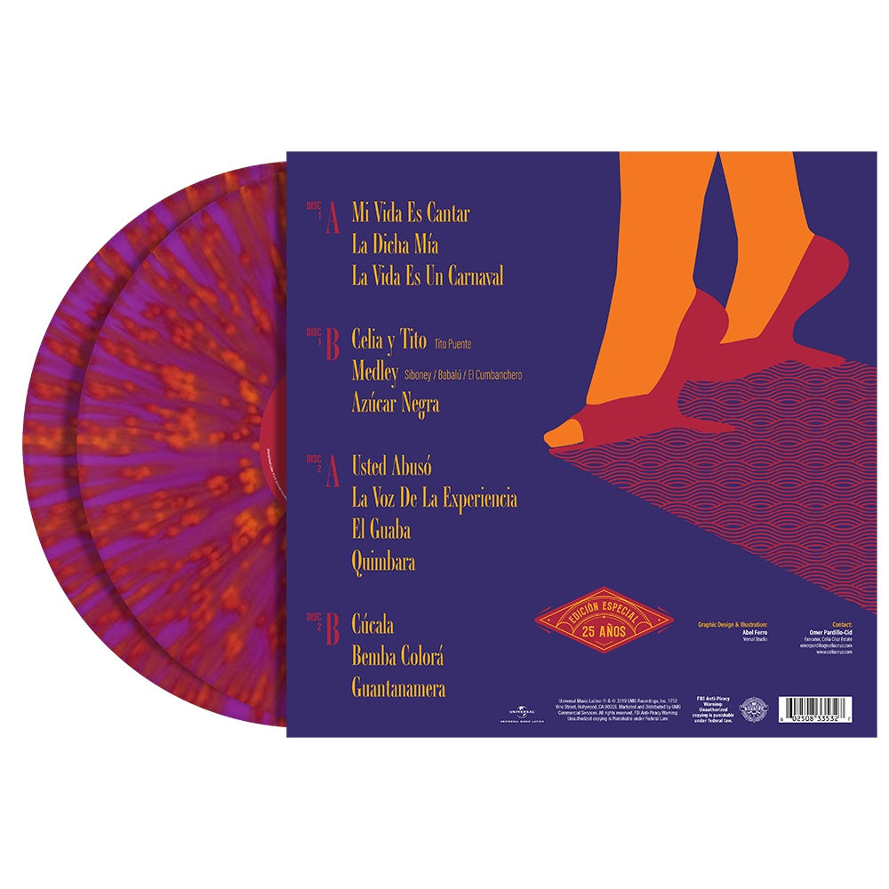 Celia Cruz & Friends - A Night of Salsa (25th Anniversary Edition) (180 Gram Magenta Splatter Colored Vinyl) (2 Lp's) [Vinyl] (ONLINE ORDER ONLY)