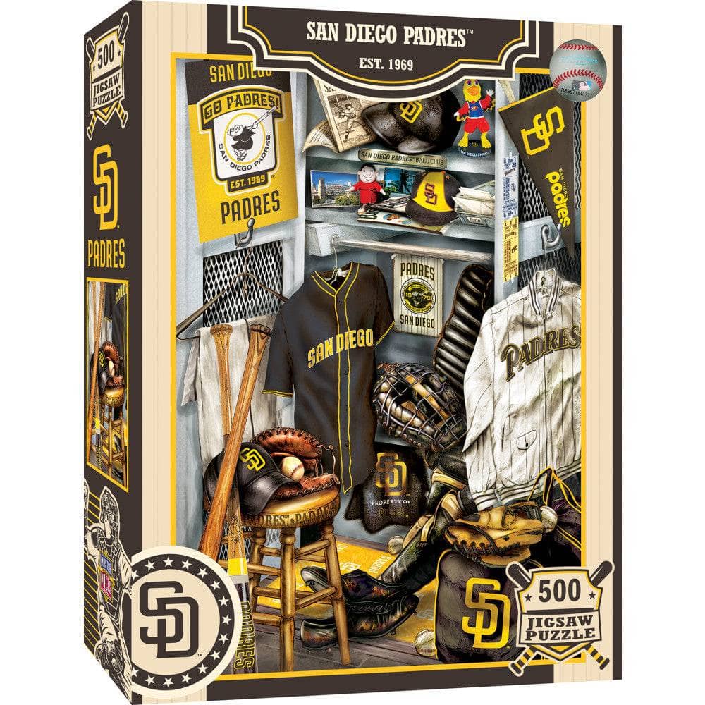 San Diego Padres - Locker Room 500 Piece Jigsaw Puzzle (ONLINE ORDER ONLY)