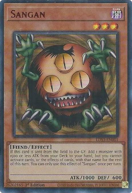Sangan (Red) [LDS3-EN001] Ultra Rare (ONLINE ORDER ONLY)