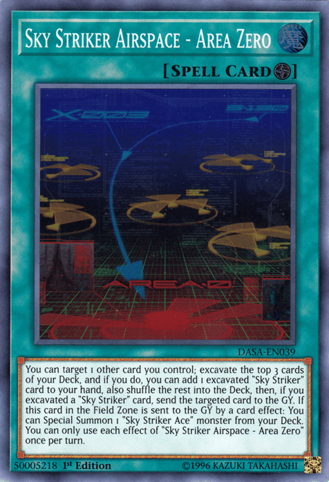 Sky Striker Airspace - Area Zero [DASA-EN039] Super Rare (ONLINE ORDER ONLY)