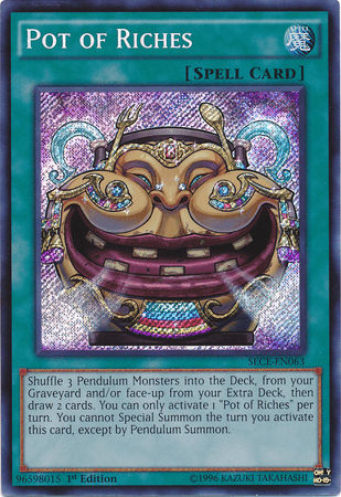 Pot of Riches [SECE-EN063] Secret Rare (ONLINE ORDER ONLY)