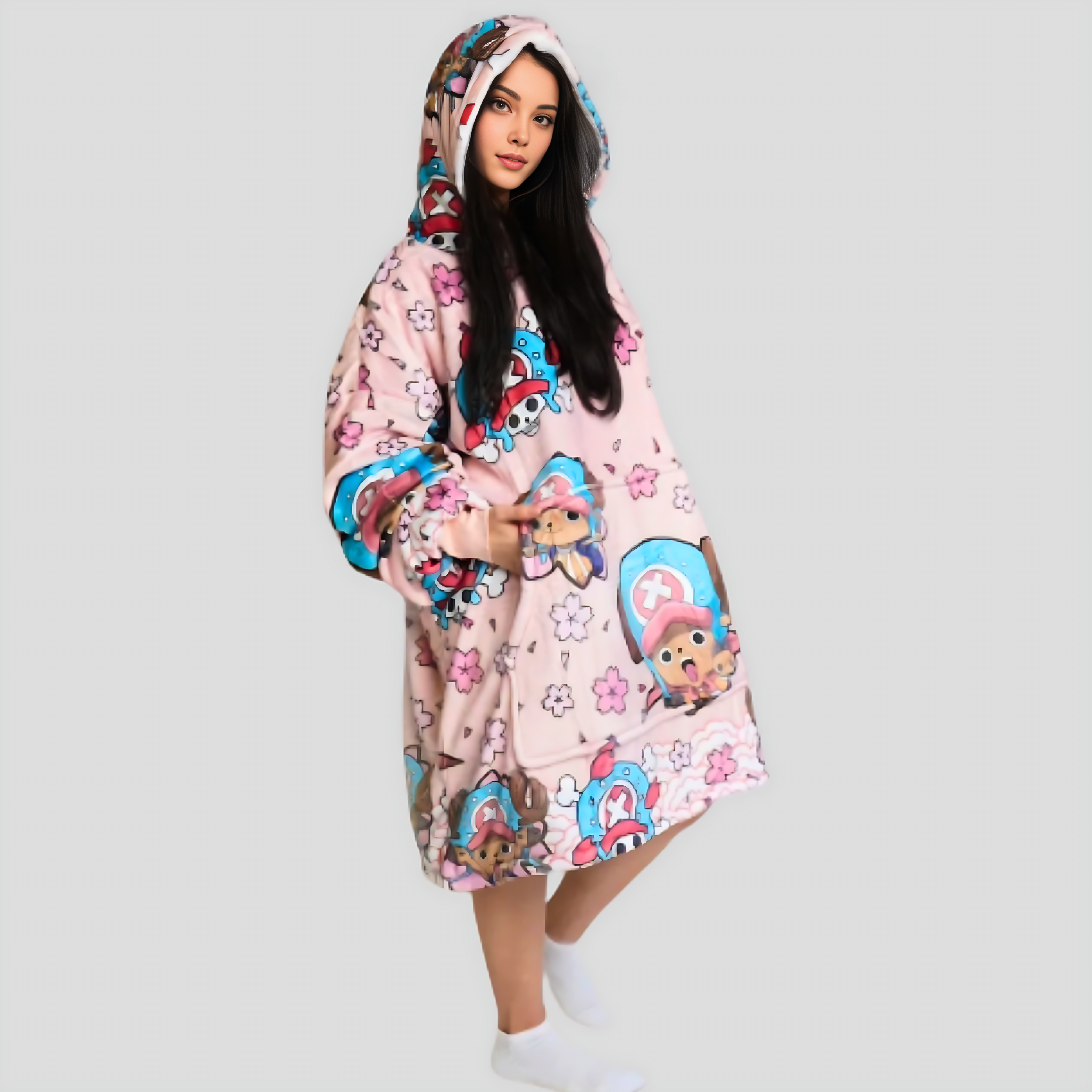 Tony Chopper One Piece Wearable Blanket Hoodie for Kids & Adults | OLM Toys (ONLINE ORDER ONLY)