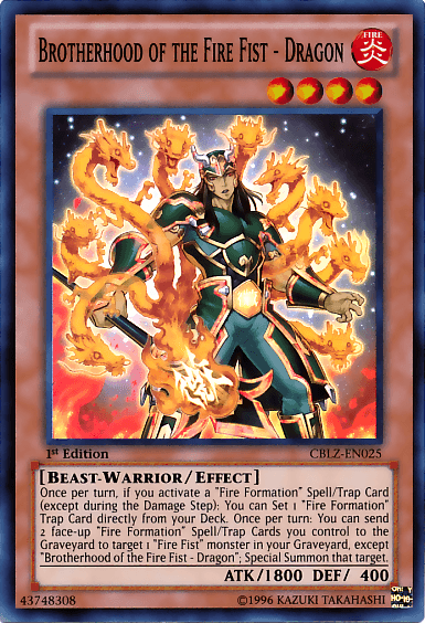 Brotherhood of the Fire Fist - Dragon [CBLZ-EN025] Super Rare (ONLINE ORDER ONLY)