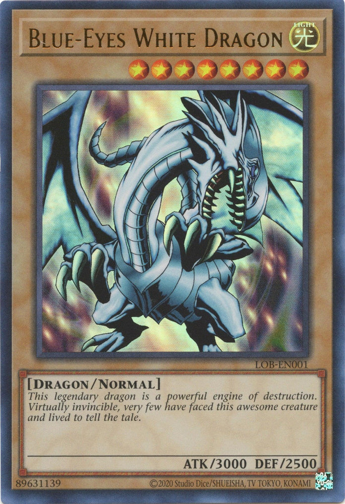 Blue-Eyes White Dragon (25th Anniversary) [LOB-EN001] Ultra Rare (ONLINE ORDER ONLY)