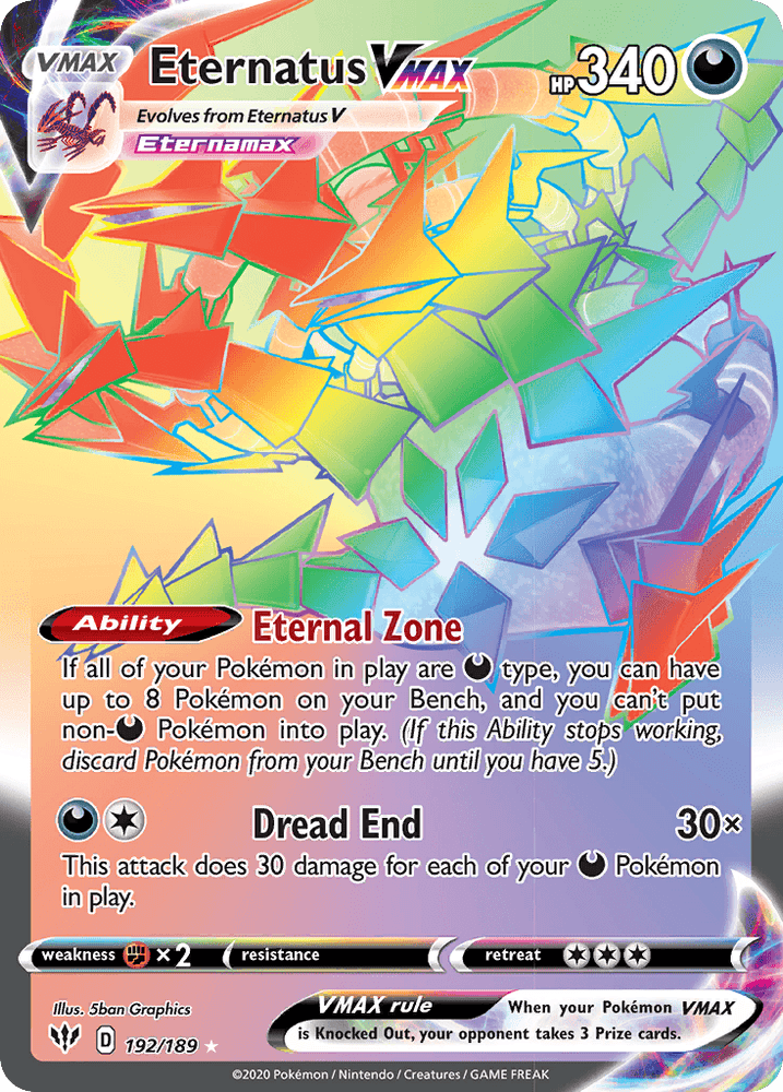 Eternatus VMAX (192/189) [Sword & Shield: Darkness Ablaze] (Online Only)