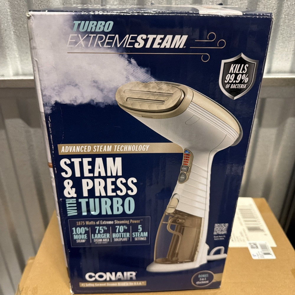 Conair Turbo ExtremeSteam Handheld Fabric Steamer - White (ONLINE ORDER ONLY)