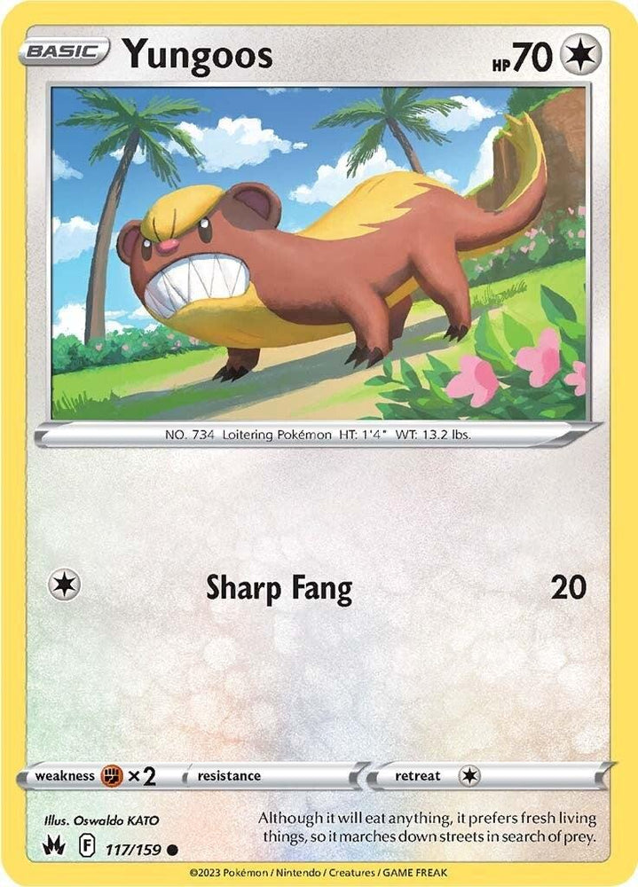 Yungoos (117/159) [Sword & Shield: Crown Zenith] (Online Only)