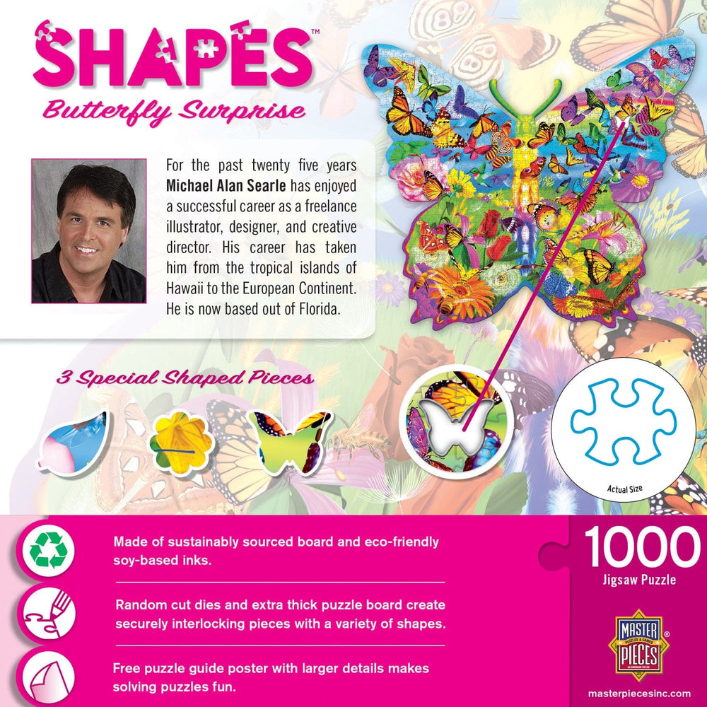 Shapes - Butterfly Surprise 1000 Piece Shaped Jigsaw Puzzle (ONLINE ORDER ONLY)