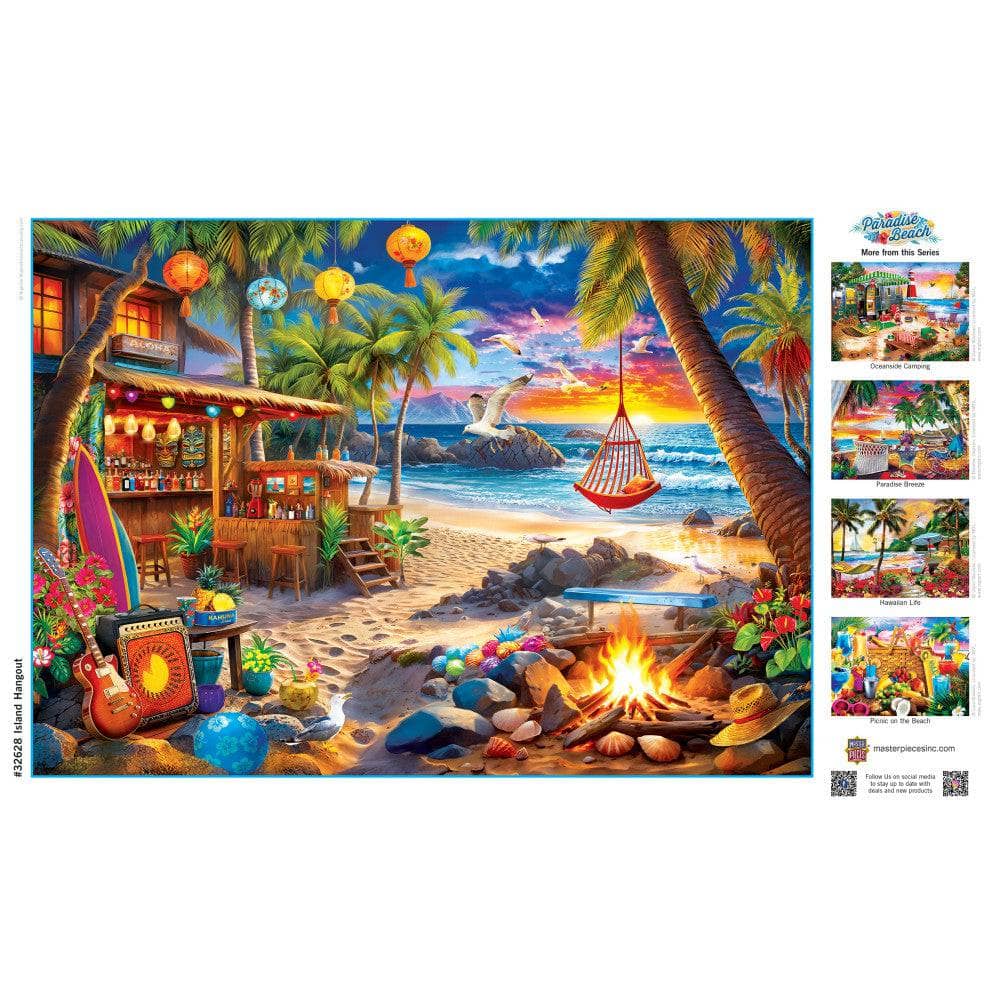 Paradise Beach - Island Hangout 500 Piece Jigsaw Puzzle (ONLINE ORDER ONLY)