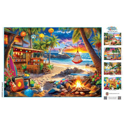 Paradise Beach - Island Hangout 500 Piece Jigsaw Puzzle (ONLINE ORDER ONLY)
