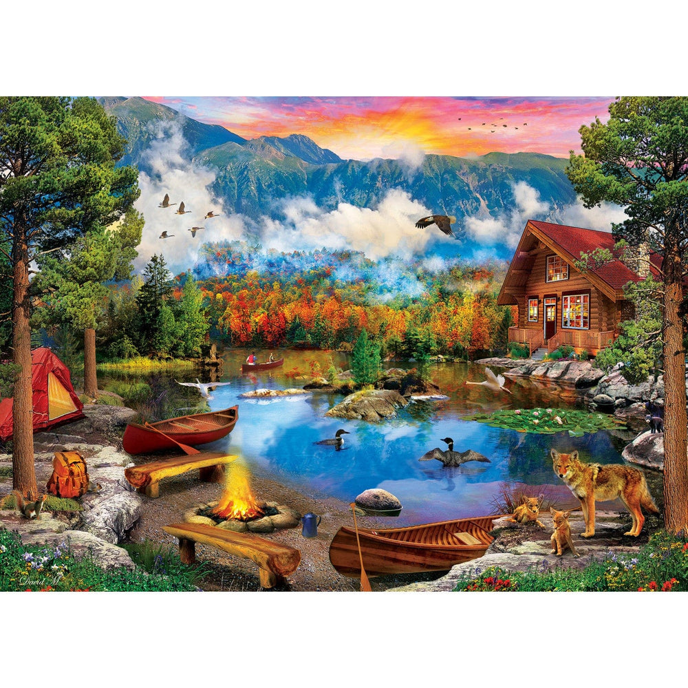Time Away - Sunset Canoe 1000 Piece Jigsaw Puzzle (ONLINE ORDER ONLY)