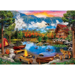Time Away - Sunset Canoe 1000 Piece Jigsaw Puzzle (ONLINE ORDER ONLY)