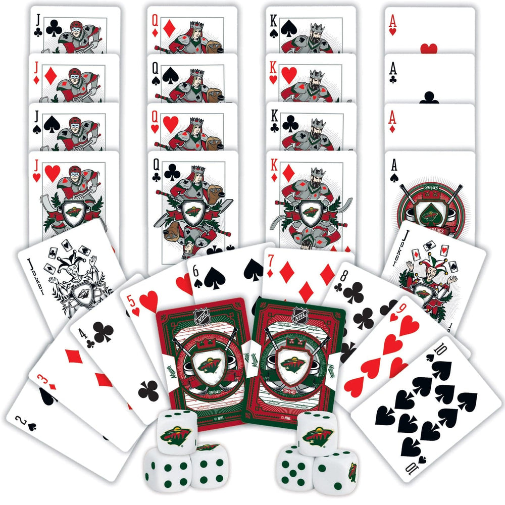 Minnesota Wild - 2-Pack Playing Cards & Dice Set (ONLINE ORDER ONLY)