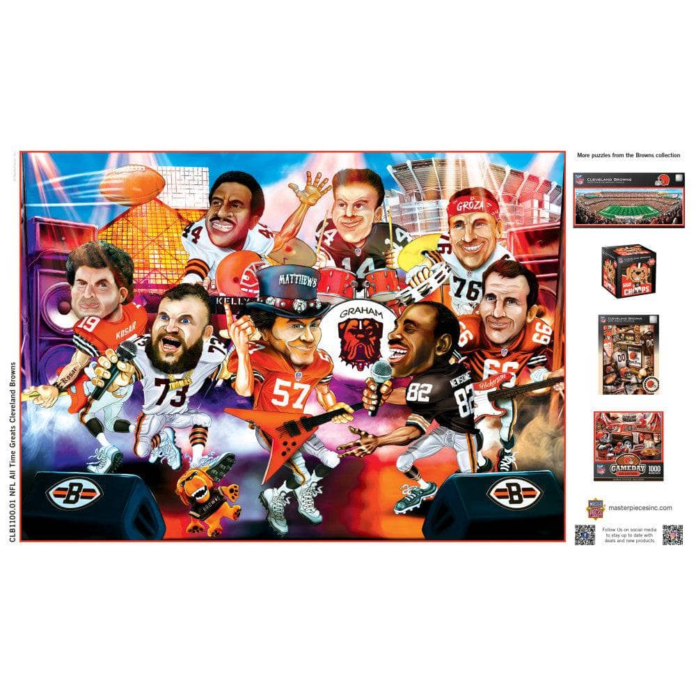 Cleveland Browns - All Time Greats 500 Piece Jigsaw Puzzle (ONLINE ORDER ONLY)