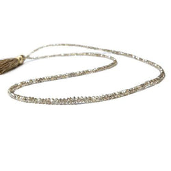 Champagne Diamond Beads Faceted Rondelle (ONLINE ORDER ONLY)